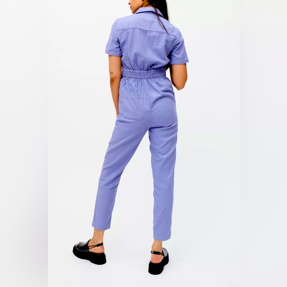 Urban Outfitters BDG Lizzy Short Sleeve Twill Coverall Jumpsuit XS - Picture 2 of 2